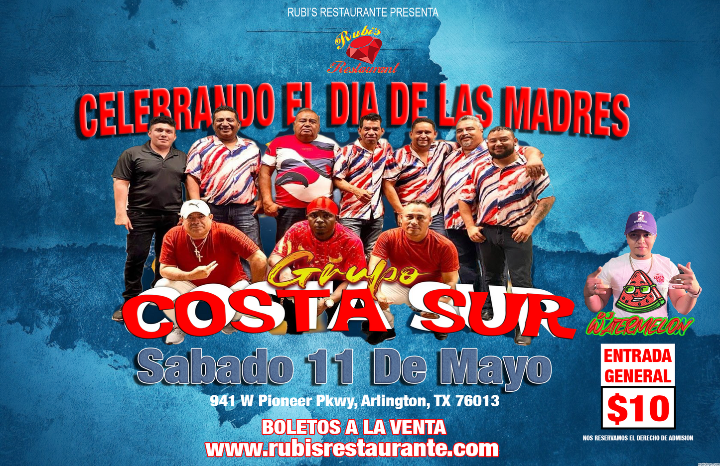 Grupo Costa Sur Celebrando El Dia De Las Madres